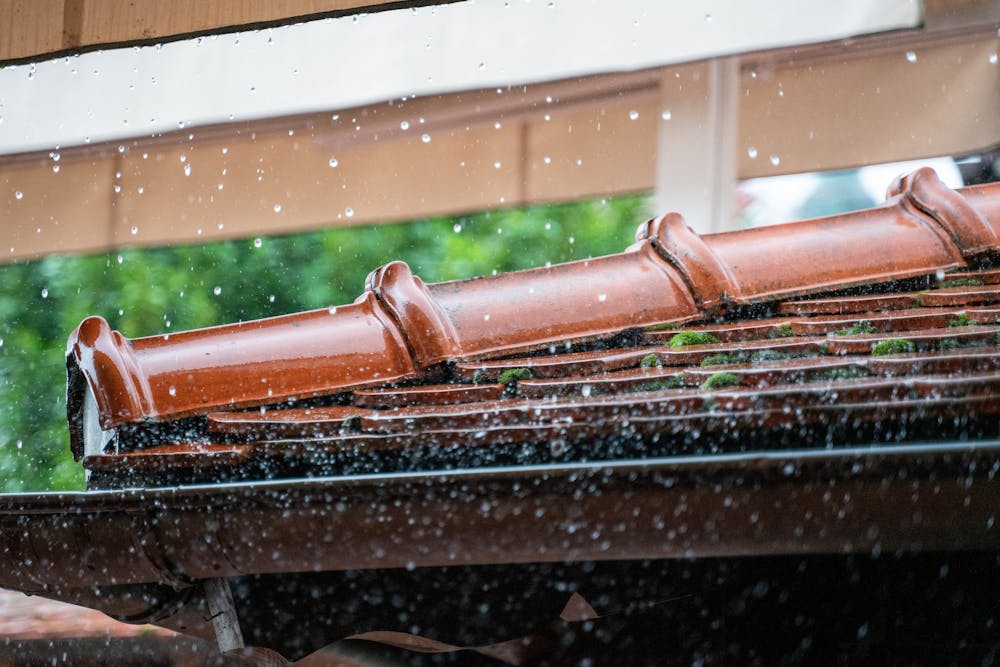roof while raining